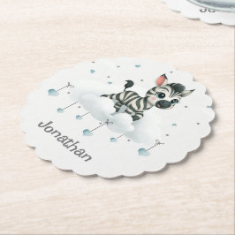 Porta-copo De Papel Simple cute little cartoon zebra 