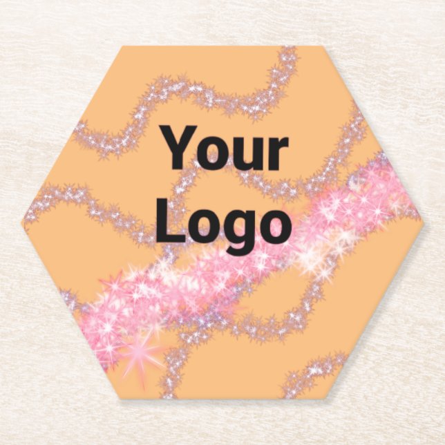 Porta-copo De Papel Simples e elegante adicionar seu nome marble stone (Frente)