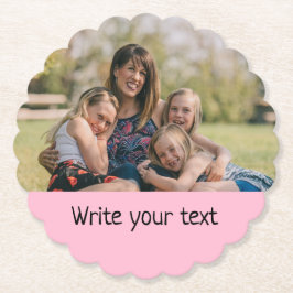 Porta-copo De Papel simples e mínimo adicionar sua rua de natal de fot