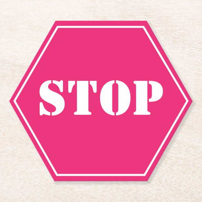 Porta-copo De Papel Sinais de Interrupção de Transporte (Frente)