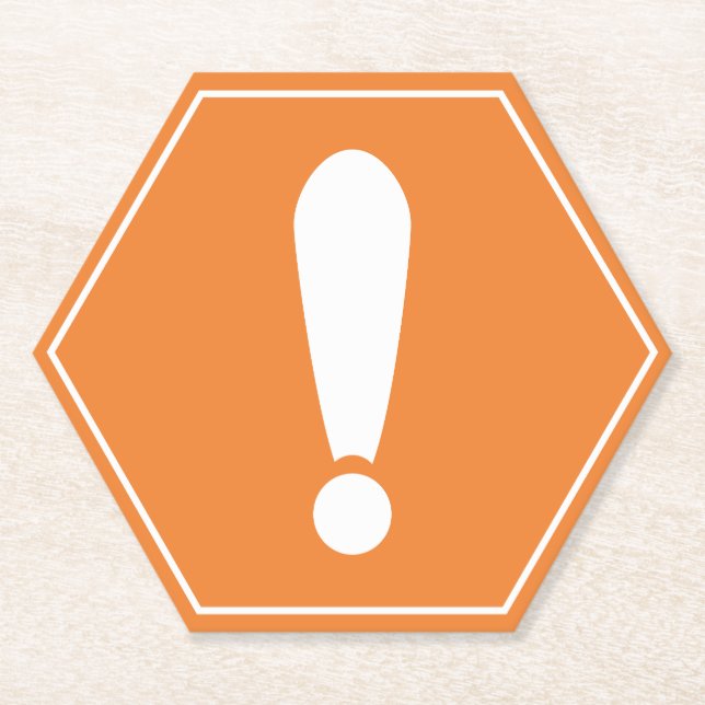 Porta-copo De Papel Sinal de Precauções de Transporte (Frente)