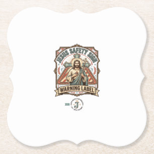 Porta-copo De Papel Sinal de Segurança Jesus Etiqueta de Aviso Sinal d