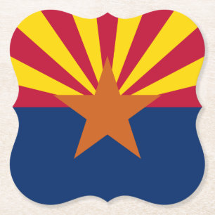 Porta-copo De Papel Sinalizador de arizona: Definindo Star Sun, O Esta