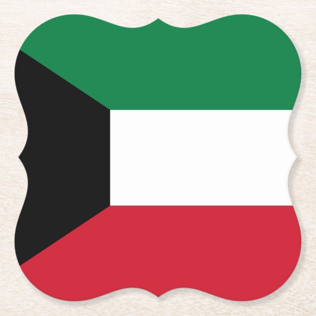 Porta-copo De Papel Sinalizador Kuwait (Frente)
