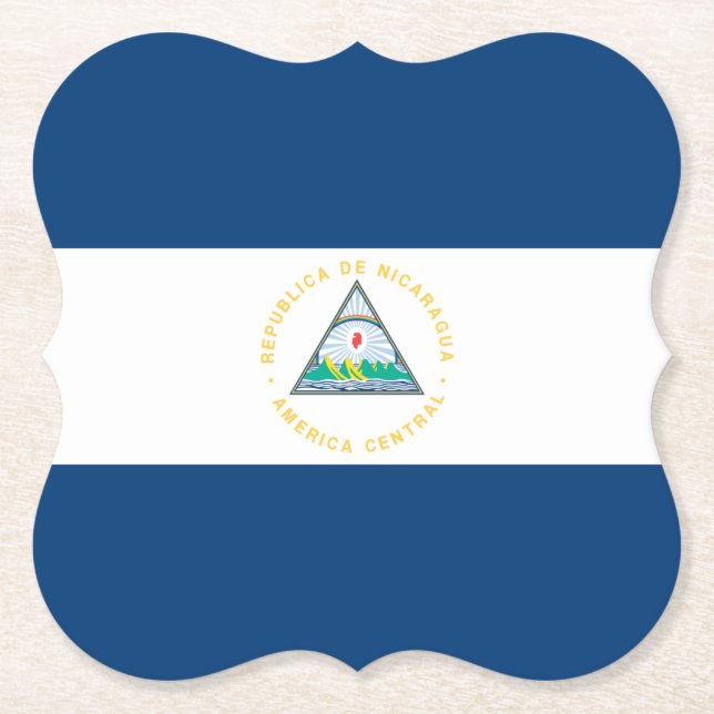 Porta-copo De Papel Sinalizador Nicarágua (Frente)