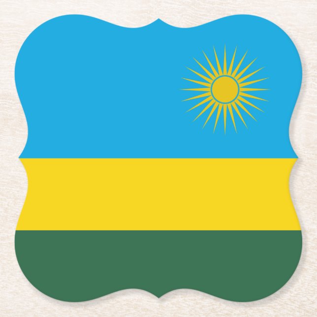 Porta-copo De Papel Sinalizador Ruanda (Frente)
