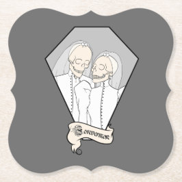 Porta-copo De Papel Skeleton Brides