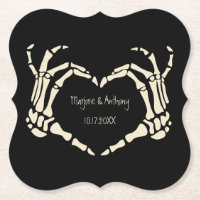 Skeleton Mãos Casamento Personalizado em Forma de