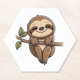 Porta-copo De Papel Sloth Cute Sloth