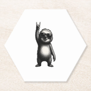 Porta-copo De Papel Sloth Rocking Dance