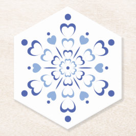 Porta-copo De Papel Snowy Heartburst