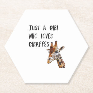 Porta-copo De Papel Só Uma Menina Que Ama Girafas Bestiçadas