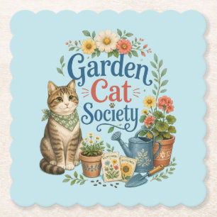 Porta-copo De Papel Sociedade do Gato de Jardim Florais Cottagecore