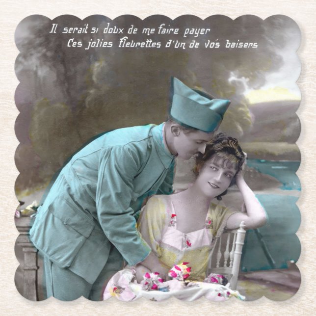 Porta-copo De Papel Soldado e Lover (Frente)