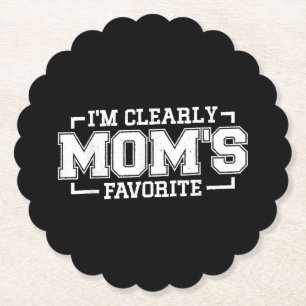 Porta-copo De Papel Sou claramente Mãe favorita, criança favorita e Fa