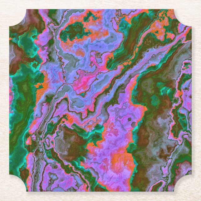 Porta-copo De Papel Sour Marble (Frente)