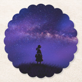 Porta-copo De Papel Sozinha e Starry Night