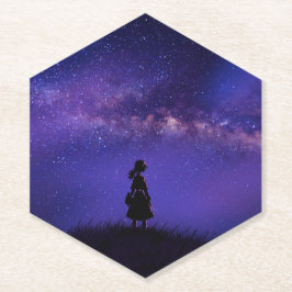 Porta-copo De Papel Sozinha e Starry Night