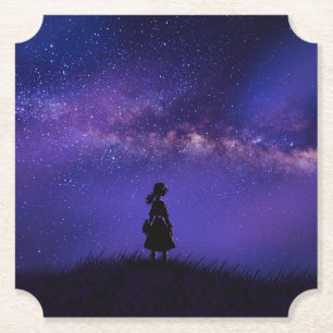 Porta-copo De Papel Sozinha e Starry Night