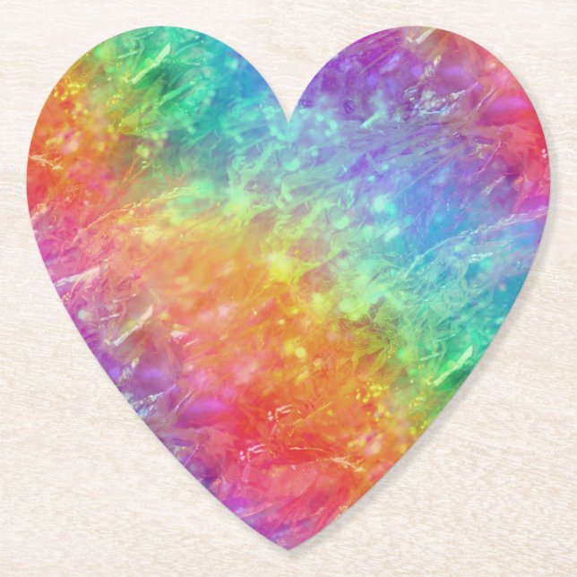 Porta-copo De Papel spellcaster - arco-íris de cristal vívido: (Frente)