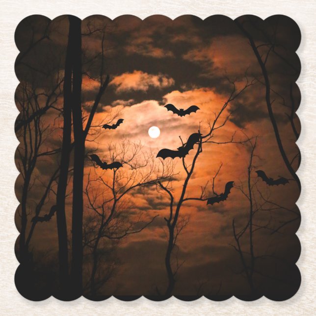 Porta-copo De Papel Spooktacular Festa de Lua Cheia (Frente)