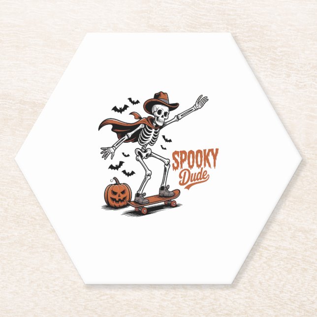 Porta-copo De Papel Spooky Dude Spooky (Frente)