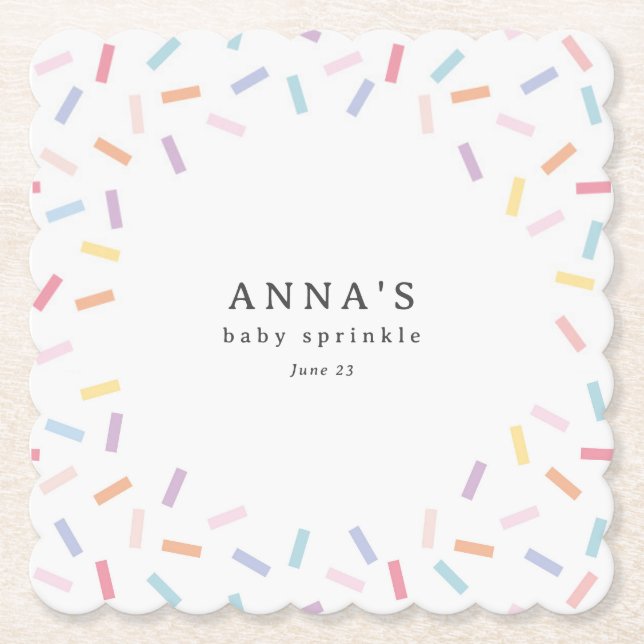 Porta-copo De Papel Sprinkles Baby Sprinkle (Frente)