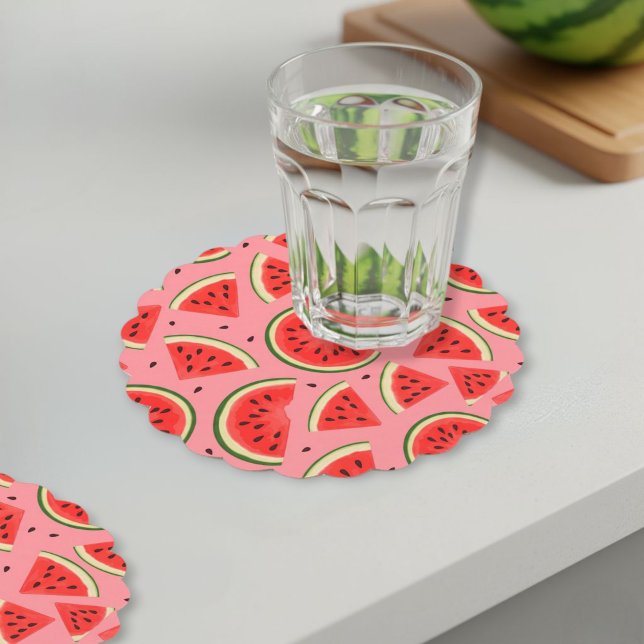 Porta-copo De Papel Summer Party Cardboard Coasters - Set of 6  (Criador carregado)