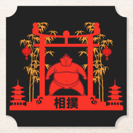 Porta-copo De Papel Sumo Wrestler