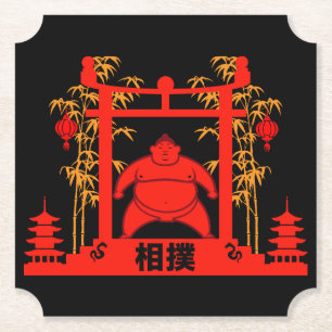 Porta-copo De Papel Sumo Wrestler