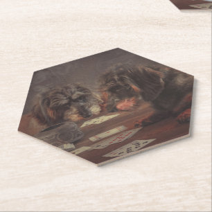 Porta-copo De Papel Super deu teckel onderzetters