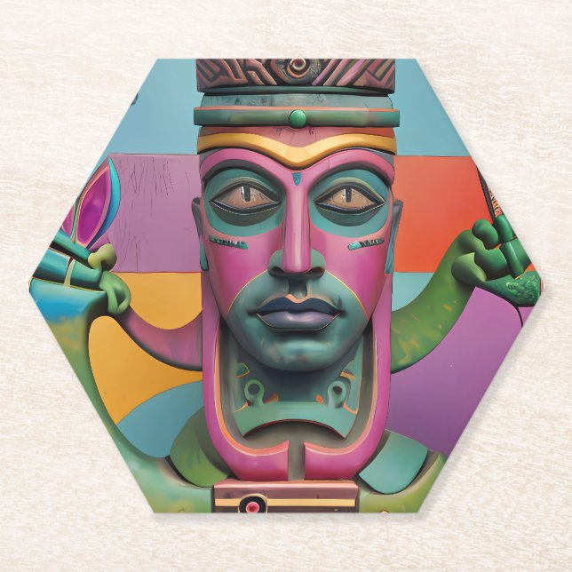 Porta-copo De Papel Sushi Radio Tiki Man (Frente)