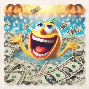 Porta-copo De Papel swimming in money