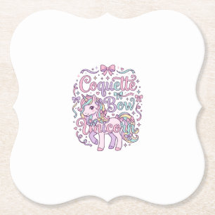 Porta-copo De Papel T-shirt gráfico pastel fofo de unicórnio com laço