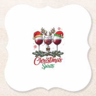 Porta-copo De Papel Taças de Vinho Espíritos de Natal Rena Chifres Pi