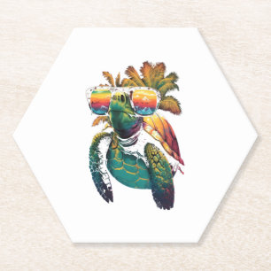 Porta-copo De Papel Tartaruga Tartarugas Marinhas Havaianas Praia Palm