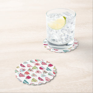 Porta-copo De Papel Tea Cups Moderno Vintage