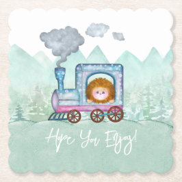 Porta-copo De Papel Tema de Viagem do trem de beleza para rapazes