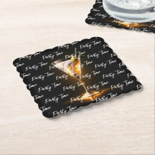 Porta-copo De Papel Tendência Neon de Hora do Partido Personalizada