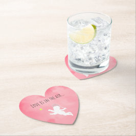 Porta-copo De Papel Tênis Cupid Rosa Love