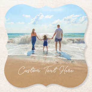 Porta-copo De Papel Texto Fotográfico personalizado Porta copos as sua