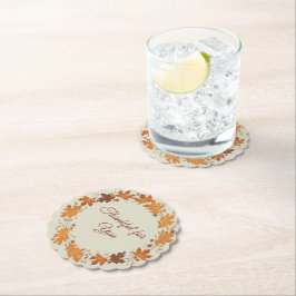 Porta-copo De Papel Thankful for You Fall Thank You Cards