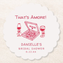 That's Amore Bridal Shower Caprichoso Desenho à Mã