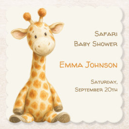 Porta-copo De Papel The Little Explorer | Safari Friends Baby Shower