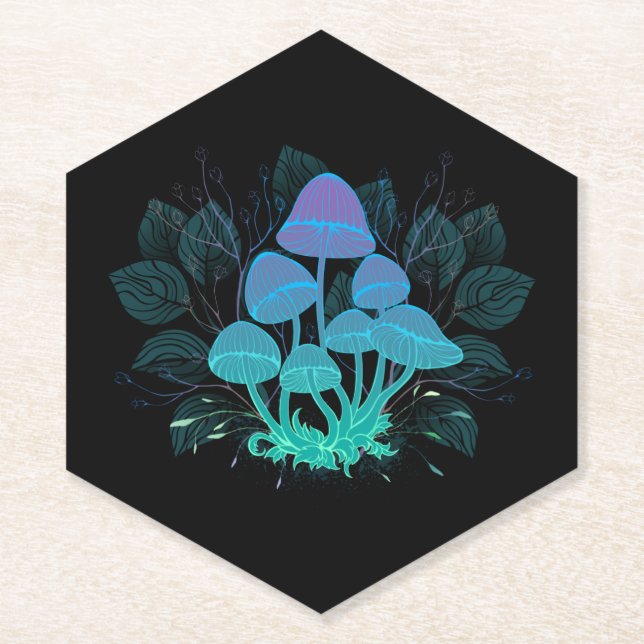 Porta-copo De Papel Toadstools em arbustos (Frente)