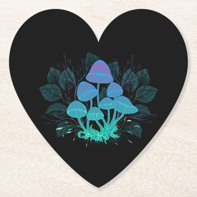 Porta-copo De Papel Toadstools em arbustos (Frente)