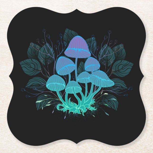 Porta-copo De Papel Toadstools em arbustos (Frente)