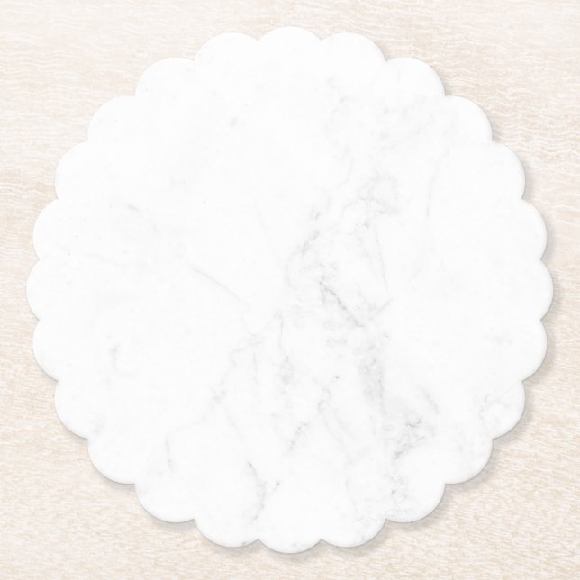 Porta-copo De Papel Toalha de Papel de Mármore Branco Simples Moderno  (Frente)
