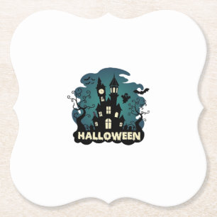 Porta-copo De Papel Torre do Relógio da Casa Assombrada de Halloween M