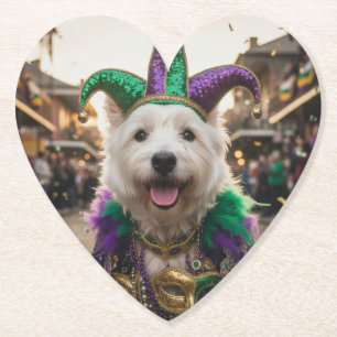 Porta-copo De Papel Traje de Cão Bobo da Corte de Mardi Gras